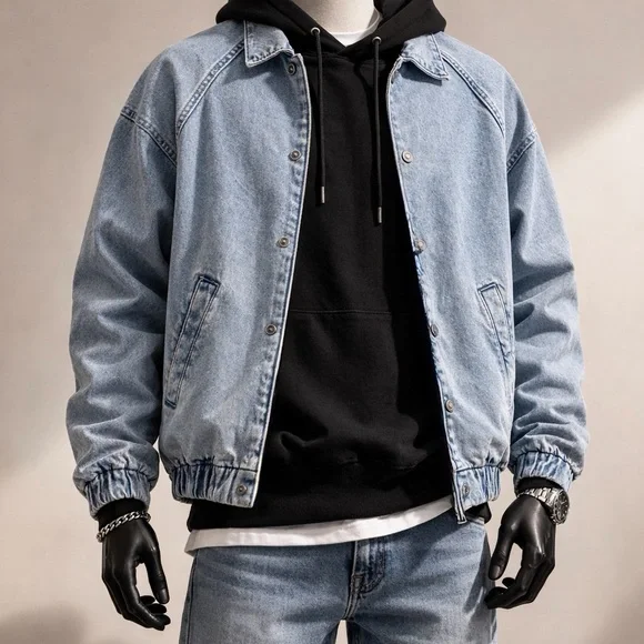 Men's Denim Jacket - Picture 1 of 2